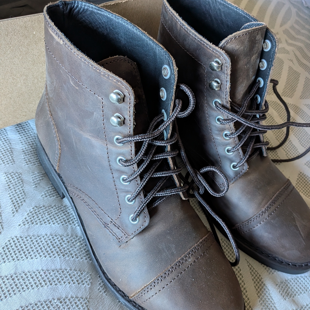 Brown Leather Women's Boots 10.5 - Picture 7 of 8